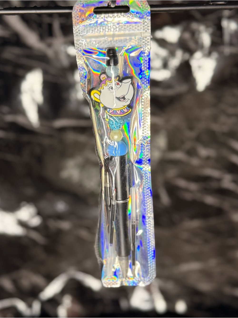 Ms Potts from Beauty & the Beast Focal Bead Pen
Black & Blue Ink